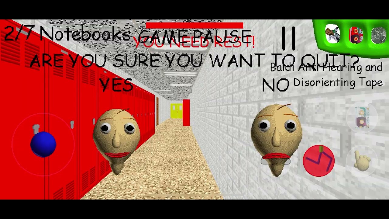 BALDI HIS THE BLINK!!!!