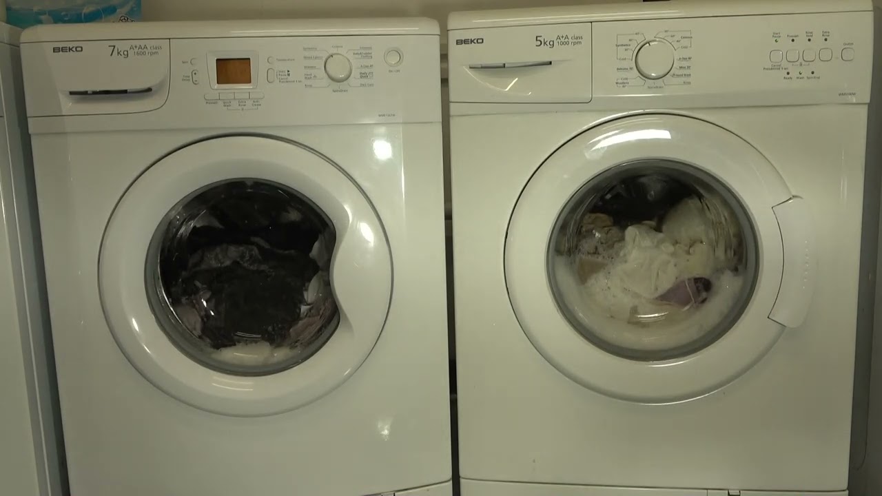 Wash Race - Beko Excellence 1600 TOL vs Beko 1000 BOL / Synthetics 60'c
