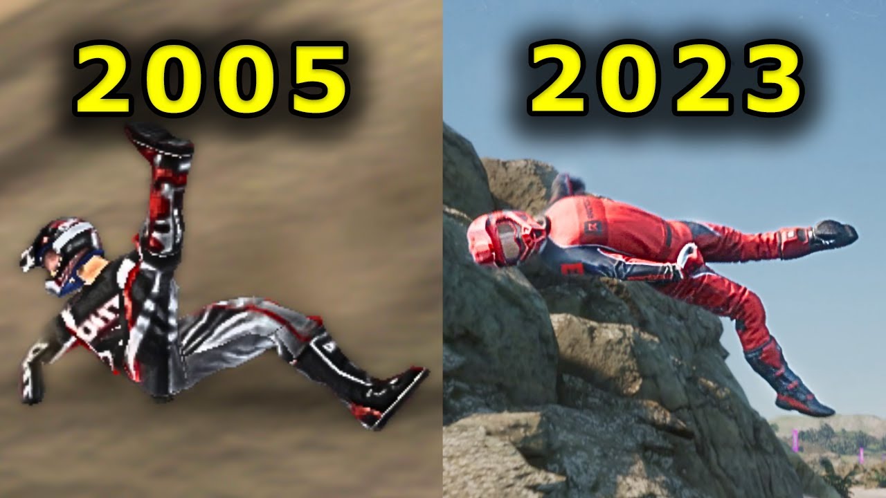Evolution of CRASHES in MX vs ATV Games