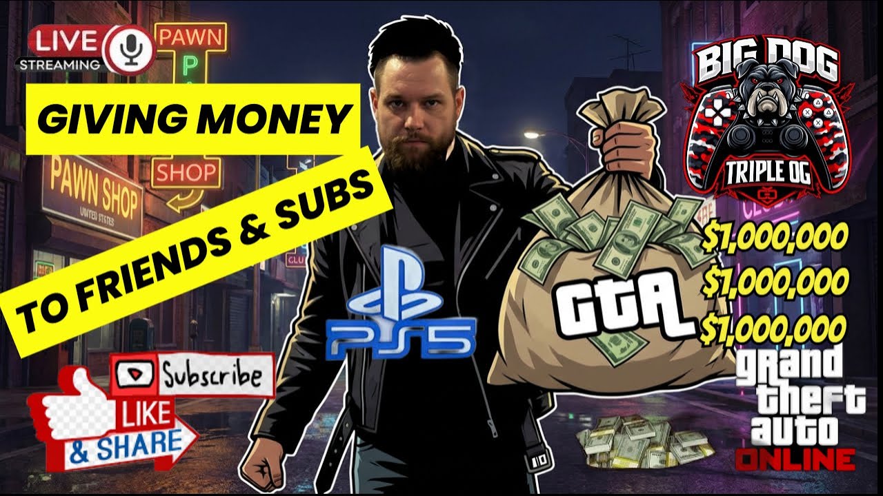 Road To 5K / Giving Millions Away oN GTA ONLINE /#PS5 #GAMING #gta5 #2.6million #act2
