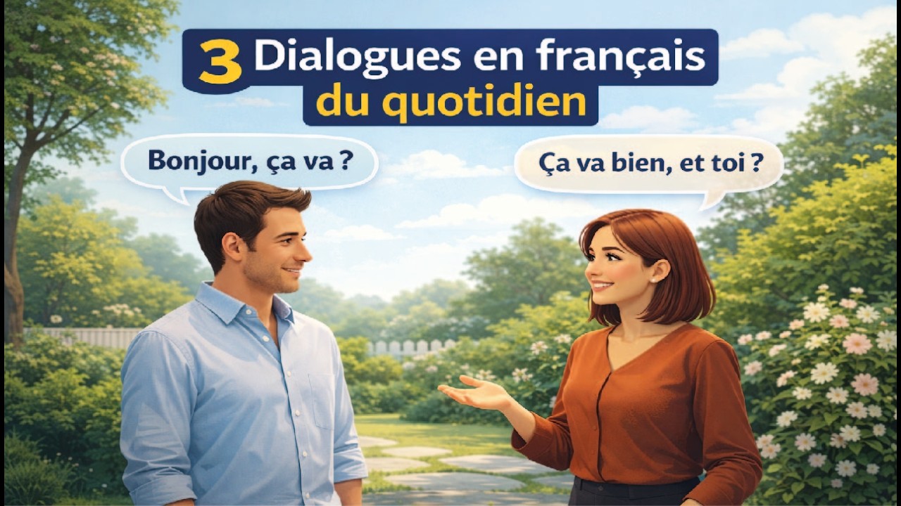 3 dialogues simples pour parler français naturellement