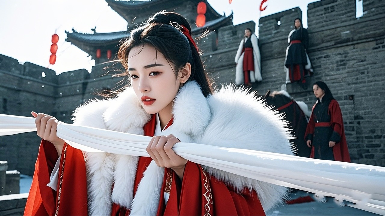 💞宮女因選錯衣料被惡毒皇后活剮三千刀，女孩為復仇用二十年織了張裹屍布。惡毒皇后被吊死在城樓那日，她抖開百米白綾輕笑：“這件壽衣……我繡了七千三百個日夜。”#熱播短劇 #最火短剧
