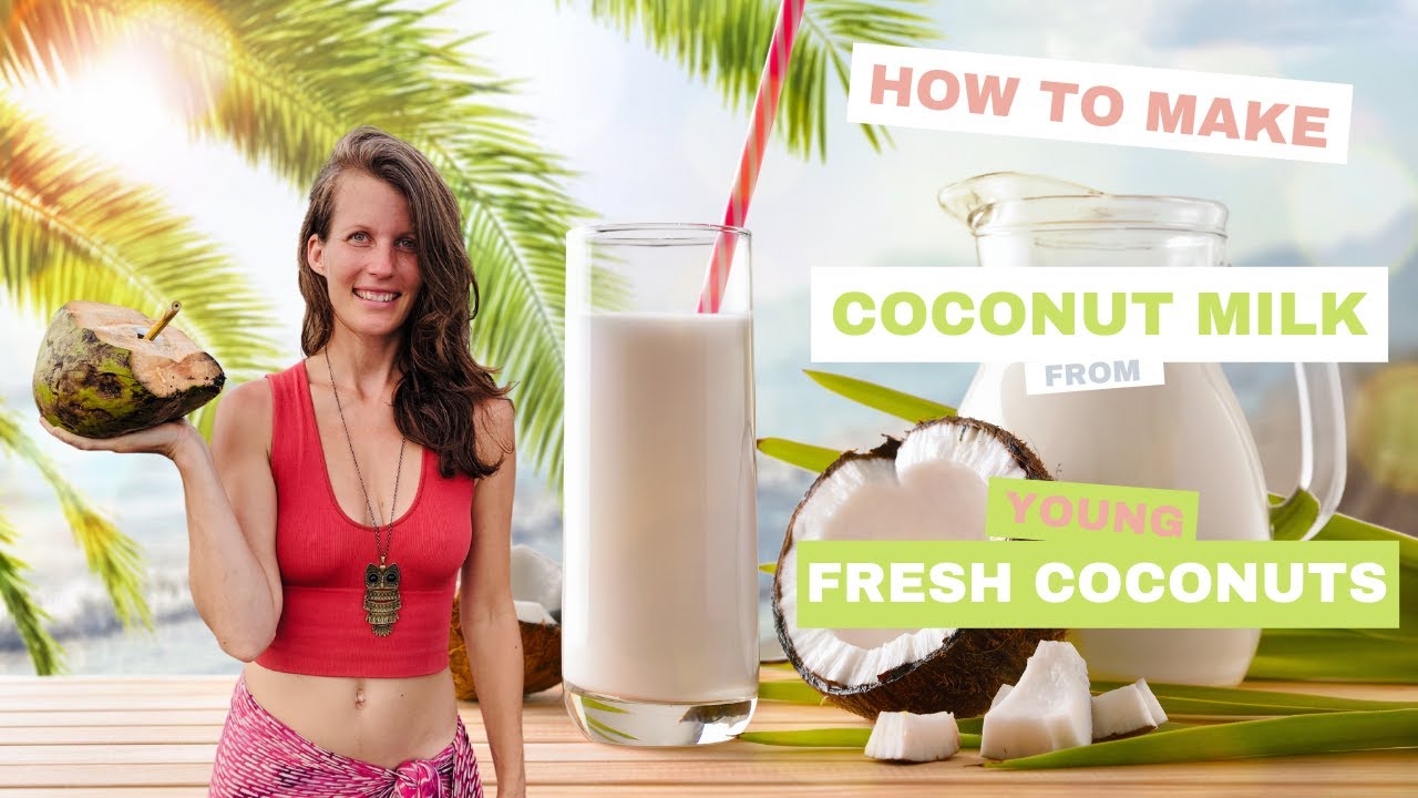 Living in Costa Rica - Homemade Coconut Milk from Fresh Coconut