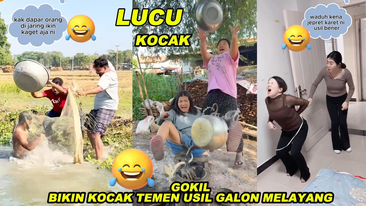 GOKIL BIKIN KOCAK DIKIRA KAKI SENDIRI TERNYATA TEME USIL GALON MELAYANG !!! DRAMA LUCU