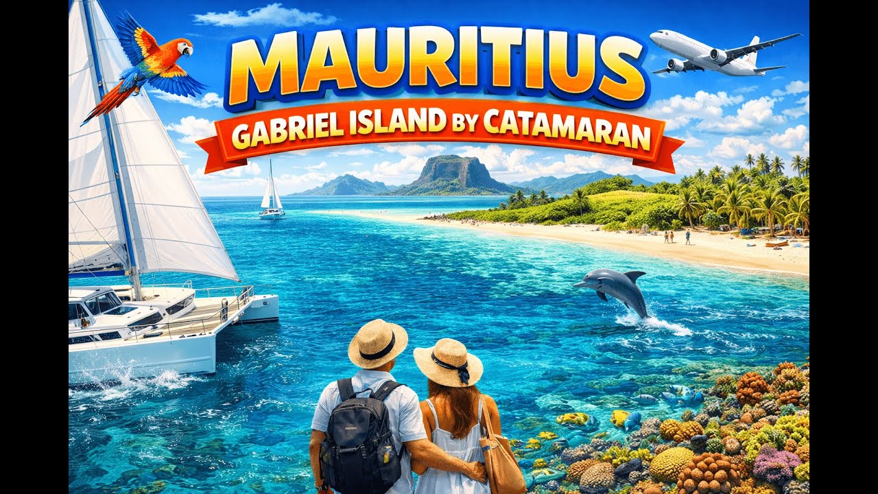 Catamaran Tour to Gabriel Island l North Mauritius Island | Best time to visit Gabriel Island