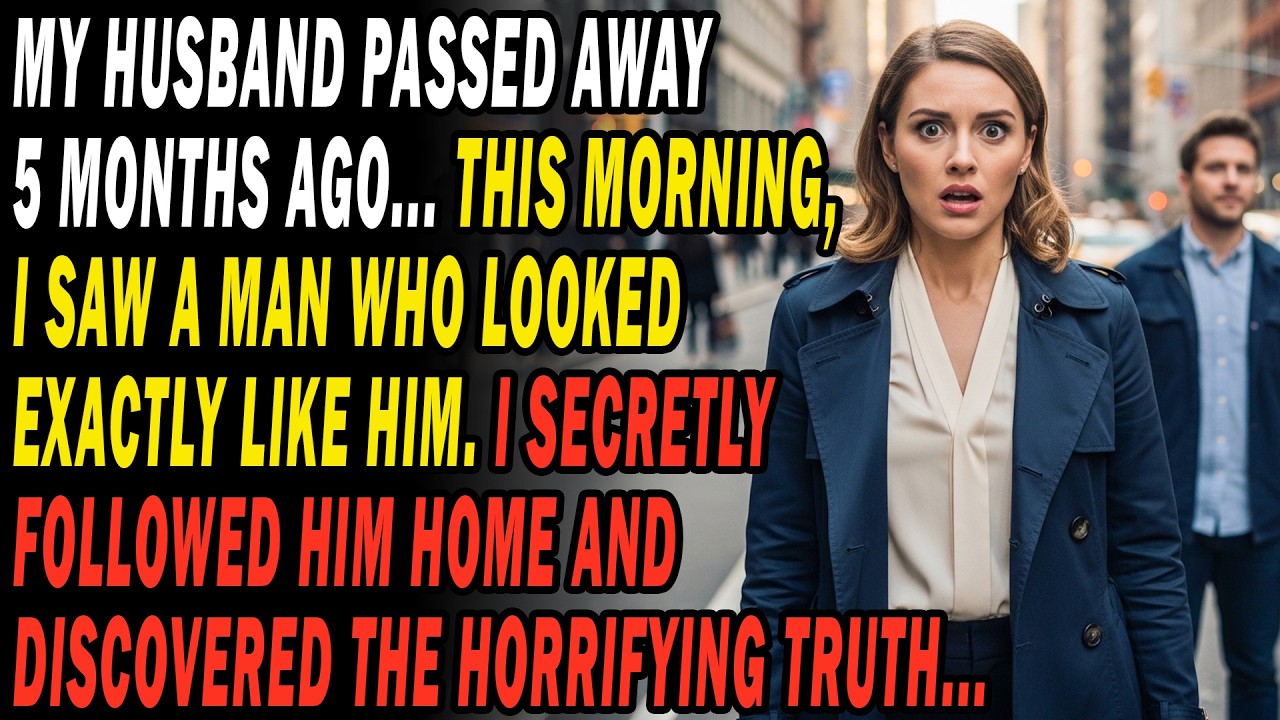 👨‍🦰💀Husband Died 5 Months Ago... Today I Saw His Exact Double👀. I Followed And Was Shocked To See..