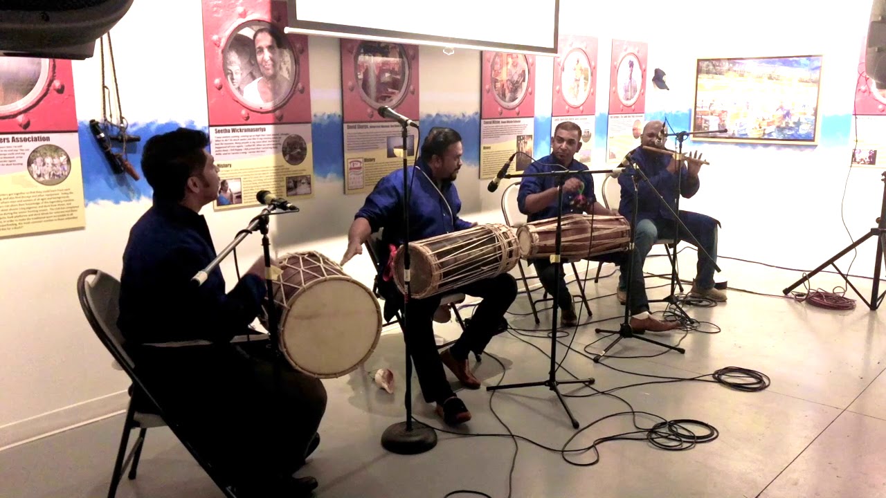 Srilankan drumming and flute fusion music