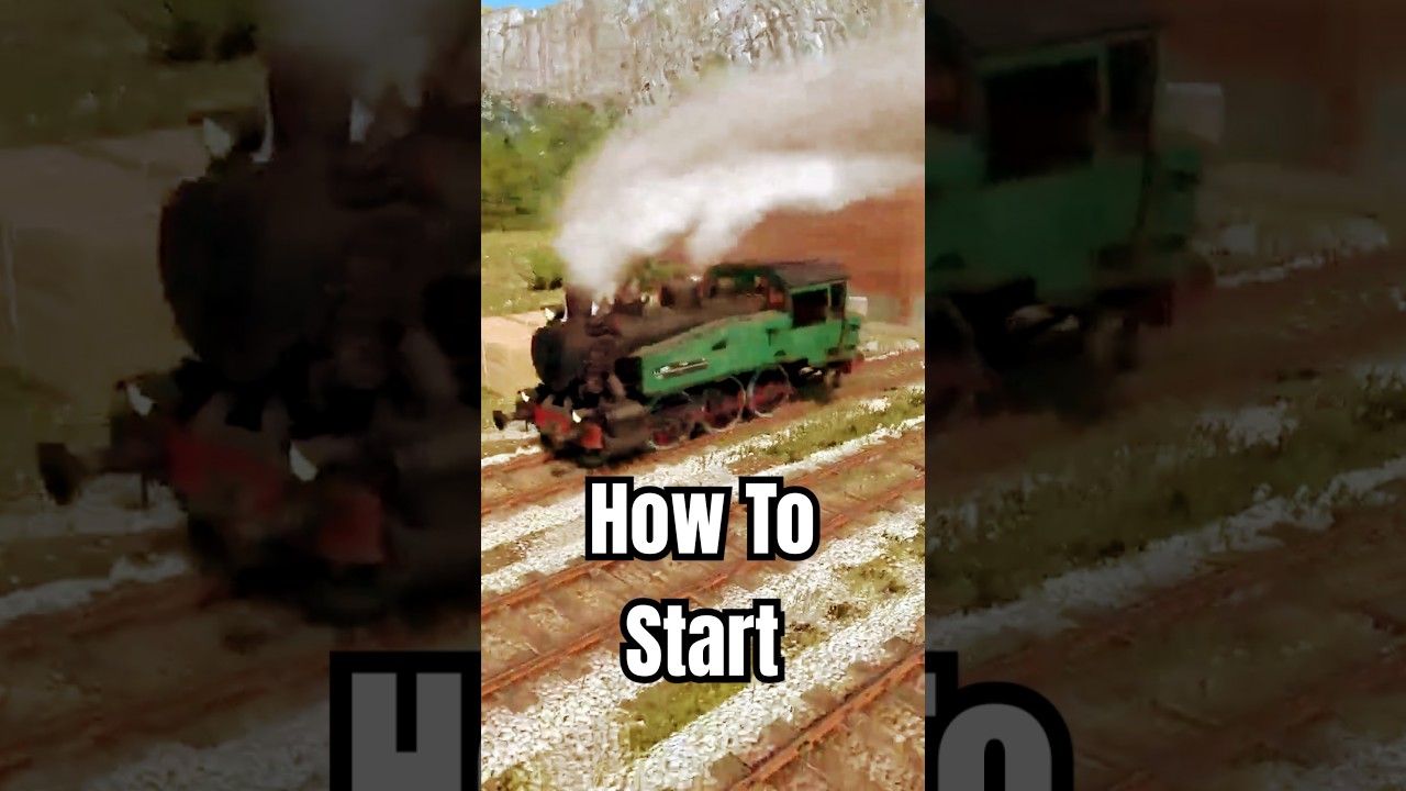 Steam Train Startup - Bare Basics in Derail Valley #shorts #tutorial #gaming