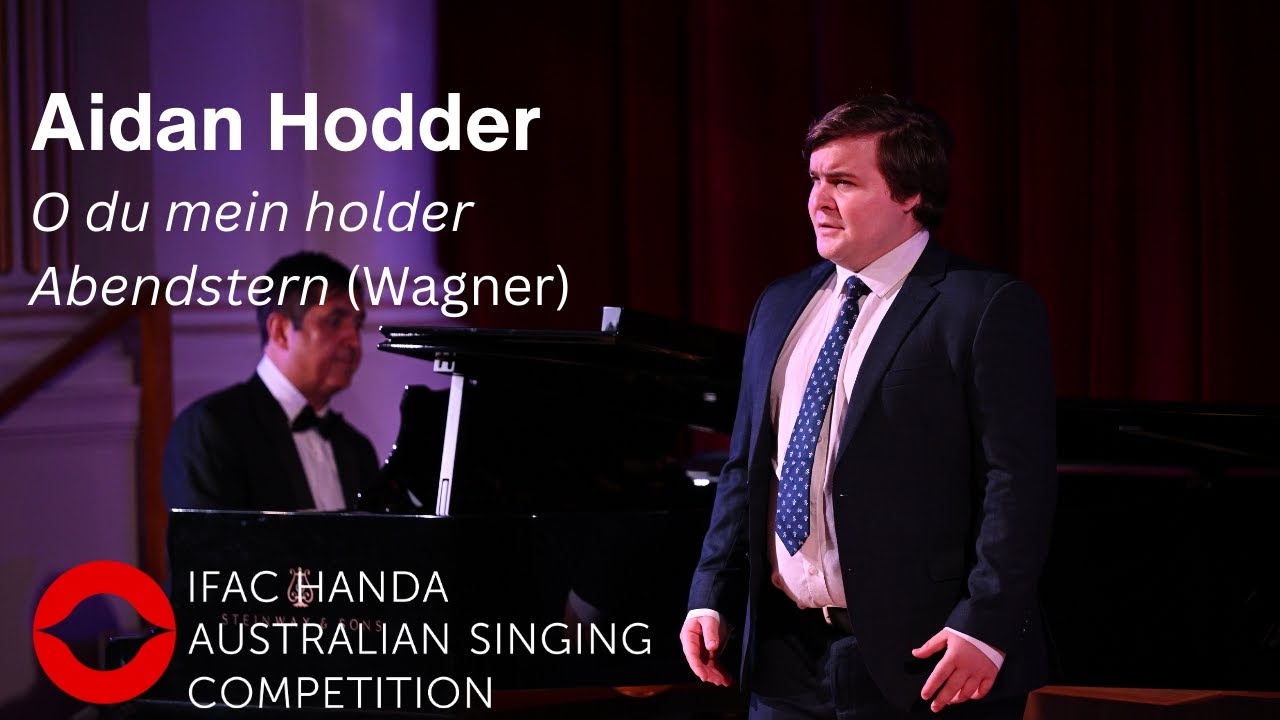 2025: Aidan Hodder, baritone. Semi-Finals Concert, first performance