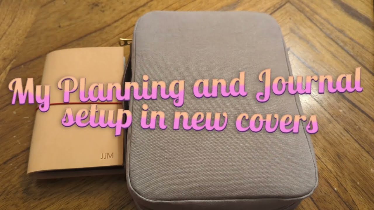 Current planner and journal set up in new covers