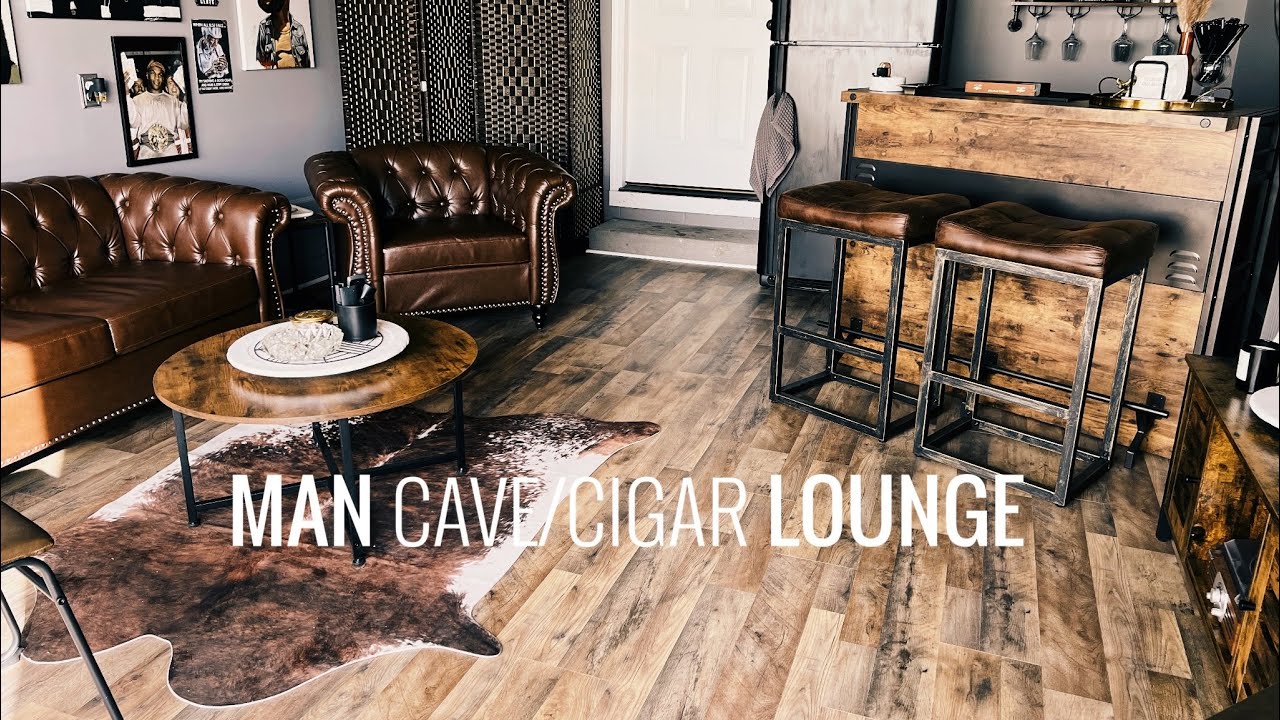 😎🔥💨 DIY | Garage to Cigar Lounge | Makeover #cigars #cigarlounge #mancave #makeover #cigar #shorts