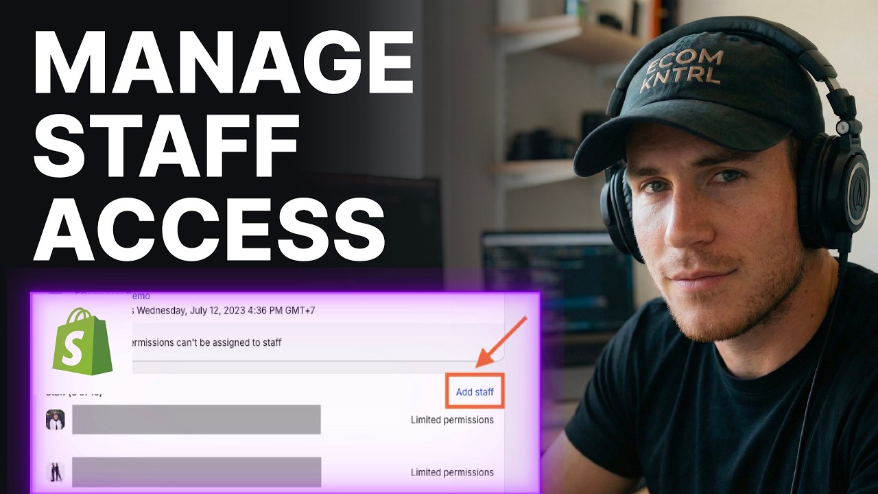 How To Add Users And Give Workers Access To Shopify (2026) | Staff Permissions