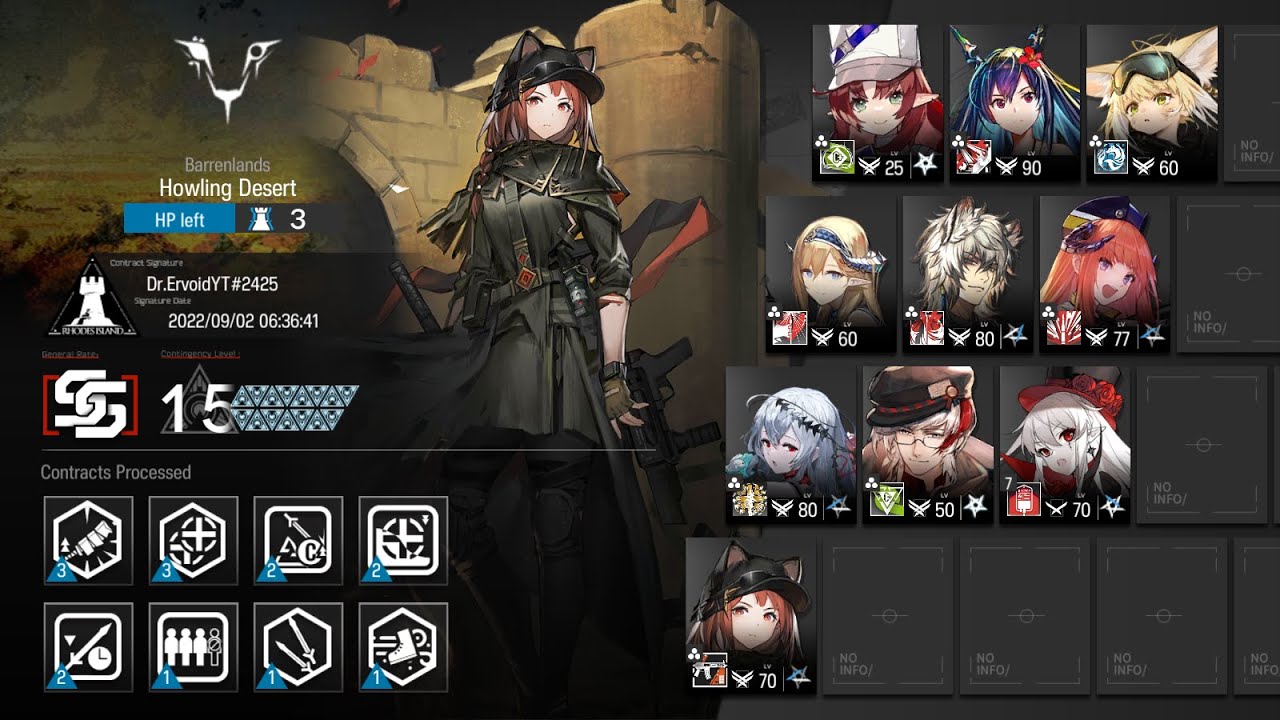 [Arknights] CC#8 Dawnseeker [Daily] Day 4 Howling Desert [MAX RISK 15]