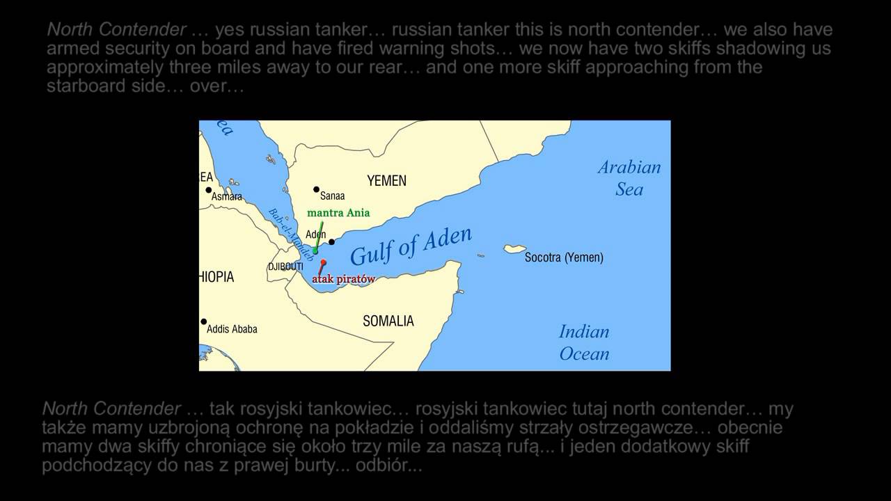 Somali Pirates - attack recorded from  VHF
