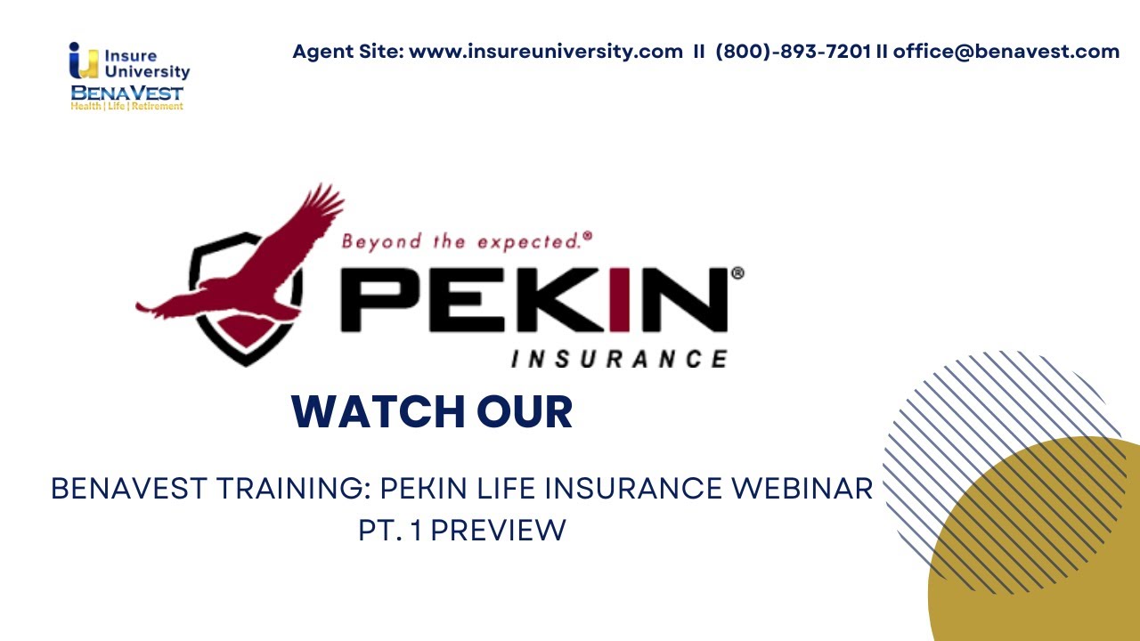 Join Benavest's Pekin Life Insurance Webinar: Part 1 Preview