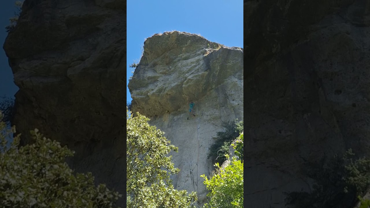 Gran techo 🛖 (7b+) Recuevas #climbing #escalada #rockclimbing