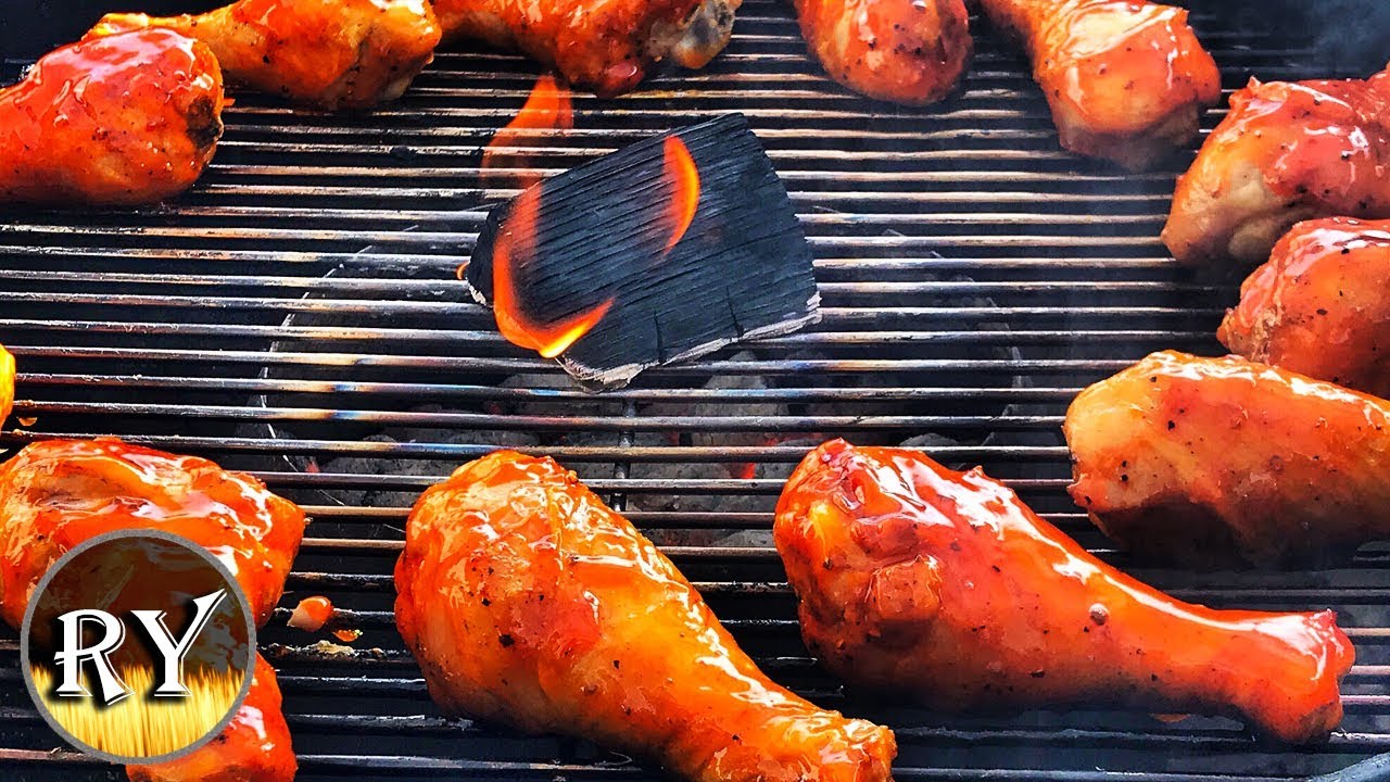 Spicy Sweet and Sour Chicken Grilled On The Weber Kettle