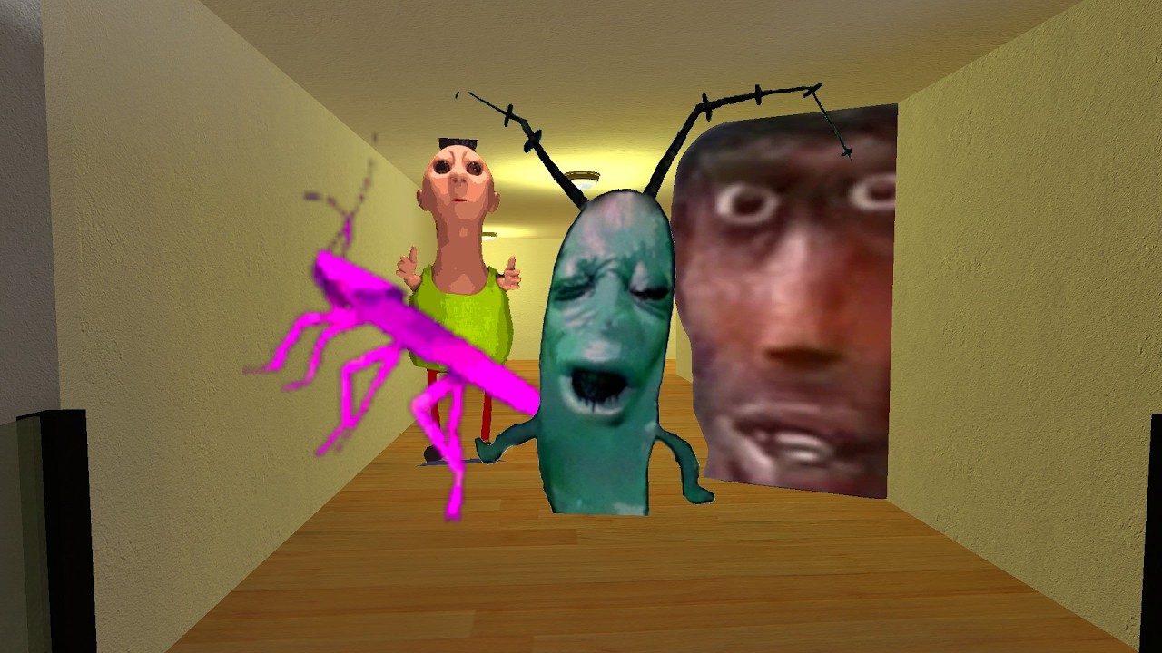Cockroase & Hamood Habibi & Plankton And Police Officer Survive Gmod Gameplay #gmod #nextbot