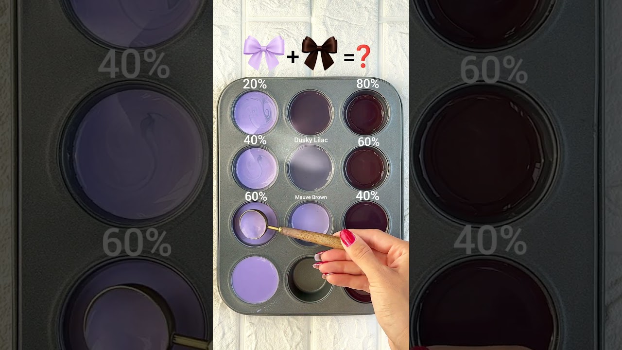 &ldquo;Soft Lilac: Subtle Brown Touch&rdquo; #colormixing #colormix #colorpalette #artshorts #pastelvibes