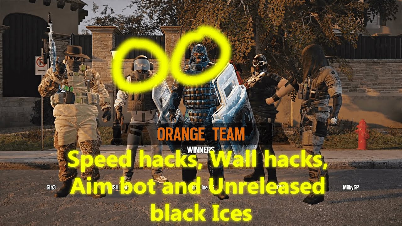 Speed hacks, Aim bot, Wall hacks, Black Ice Shields they got it all
