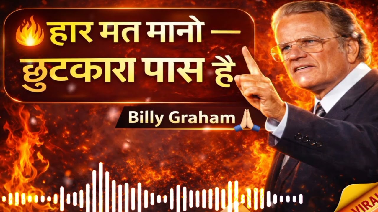 हार मत मानो तुम्हारा छुटकारा बहुत पास है | Billy Graham 