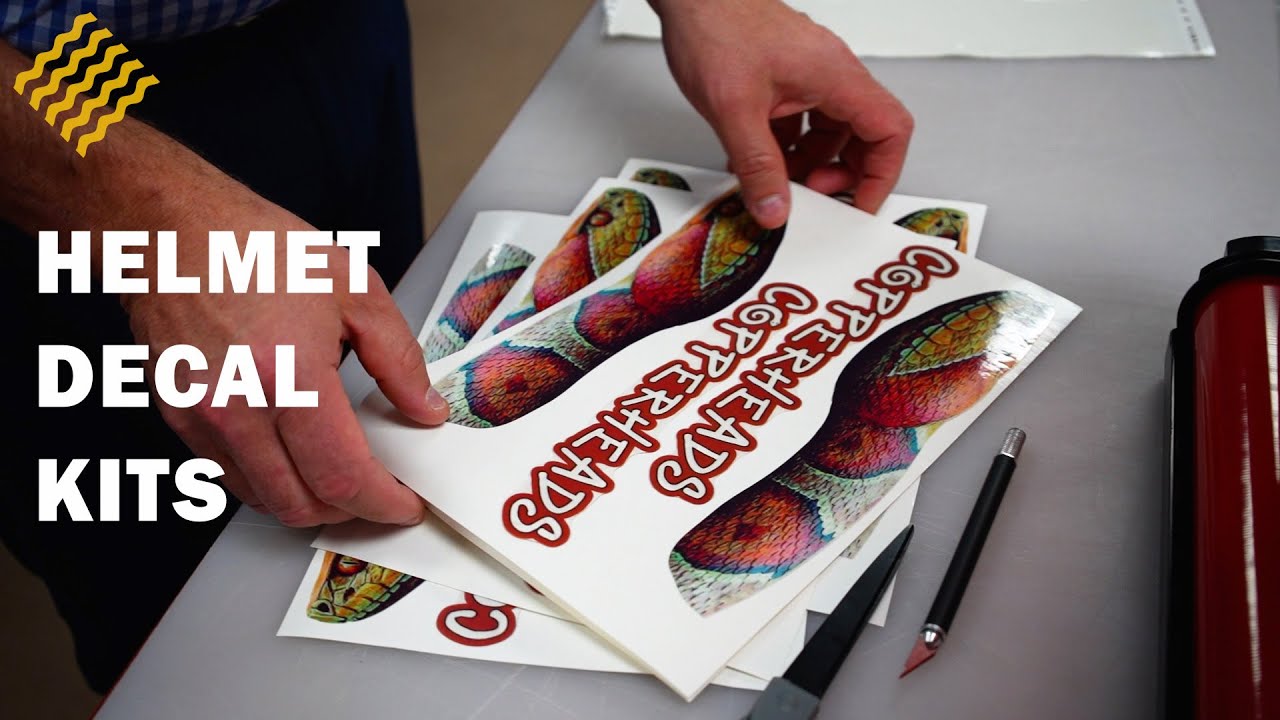 Print, Laminate, and Cut, Lacrosse Helmet Decal Kits