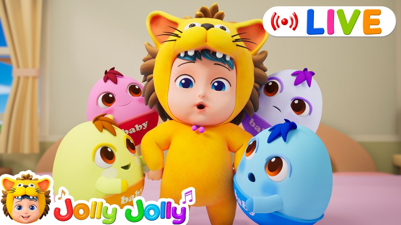 LIVE🔴Good Habits for Kids | Are You Sleeping?, Wheels On The Bus + More | Jolly Jolly & Friends