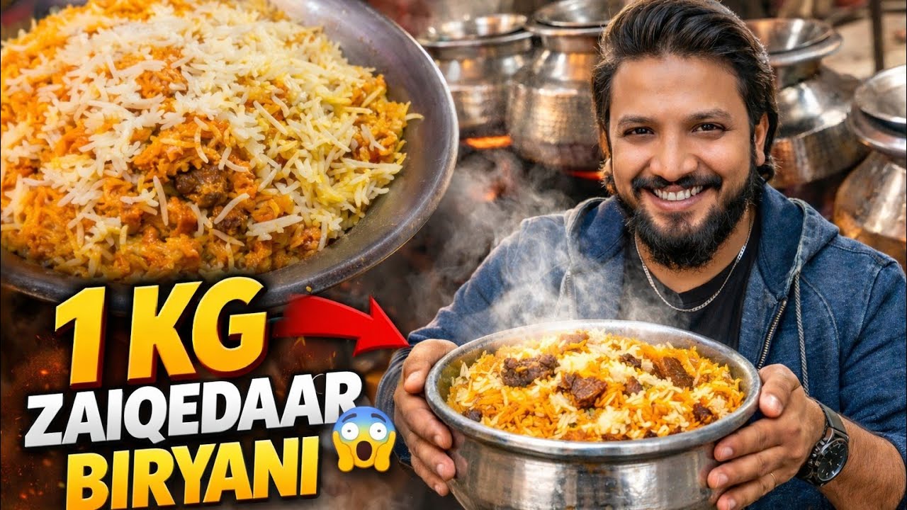 1 KG Biryani Degh 🤯 | Karachi Ki Sab Se Zaiqedaar Biryani?! 😱 Full Food Vlog