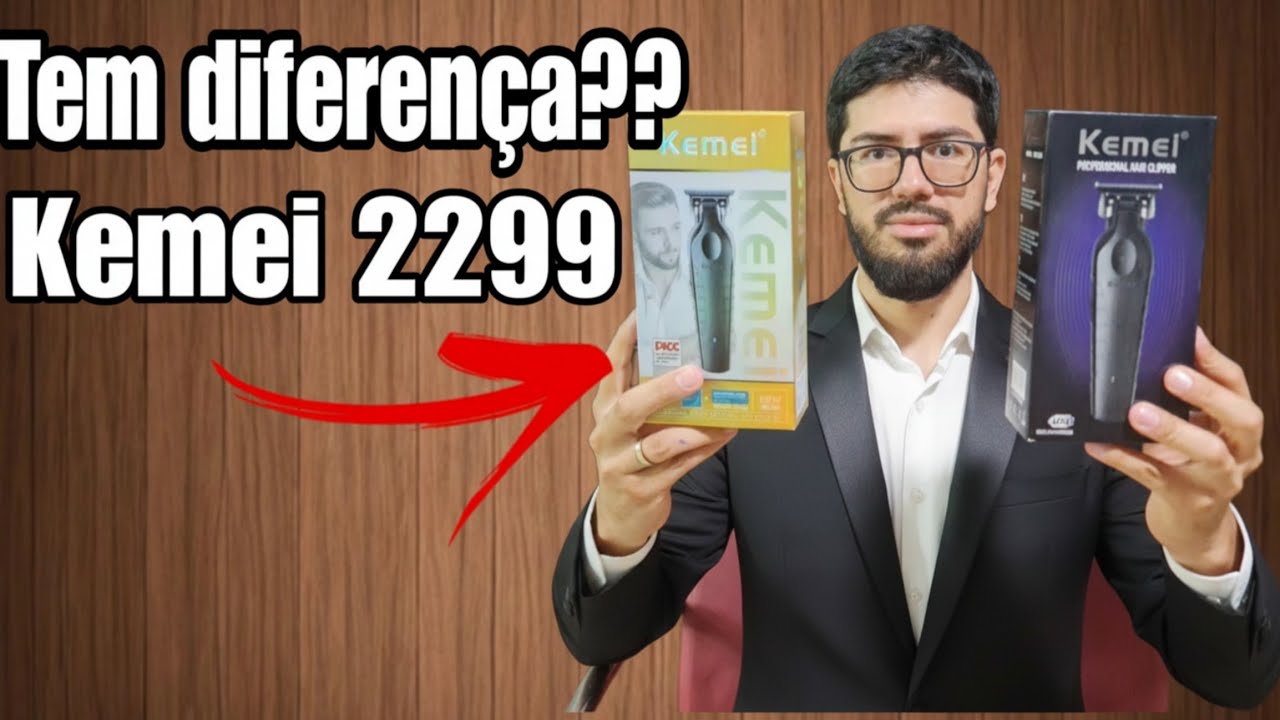 Kemei 2299 caixa azul ou amarela tem diferença? (Opiniao sincera )