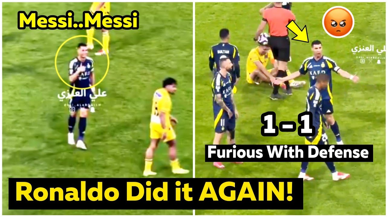 😱RONALDO Again Silenced MESSI Chants with a Smile to Al Taawoun Fans vs Al Nassr