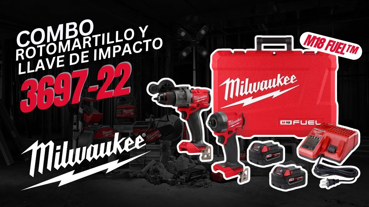 Combo Rotomartillo y  Llave de Impacto  M18 FUEL™ 3697-22 Milwaukee