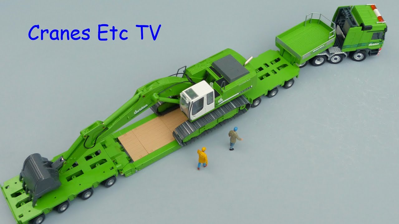 Conrad Mercedes-Benz Titan + Goldhofer Trailer «Christen» от Cranes Etc TV