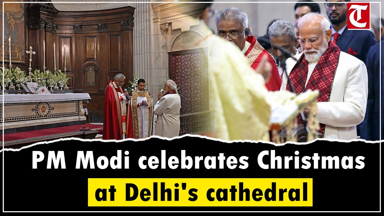 PM Modi attends Christmas service in Delhi, extends greetings to citizens