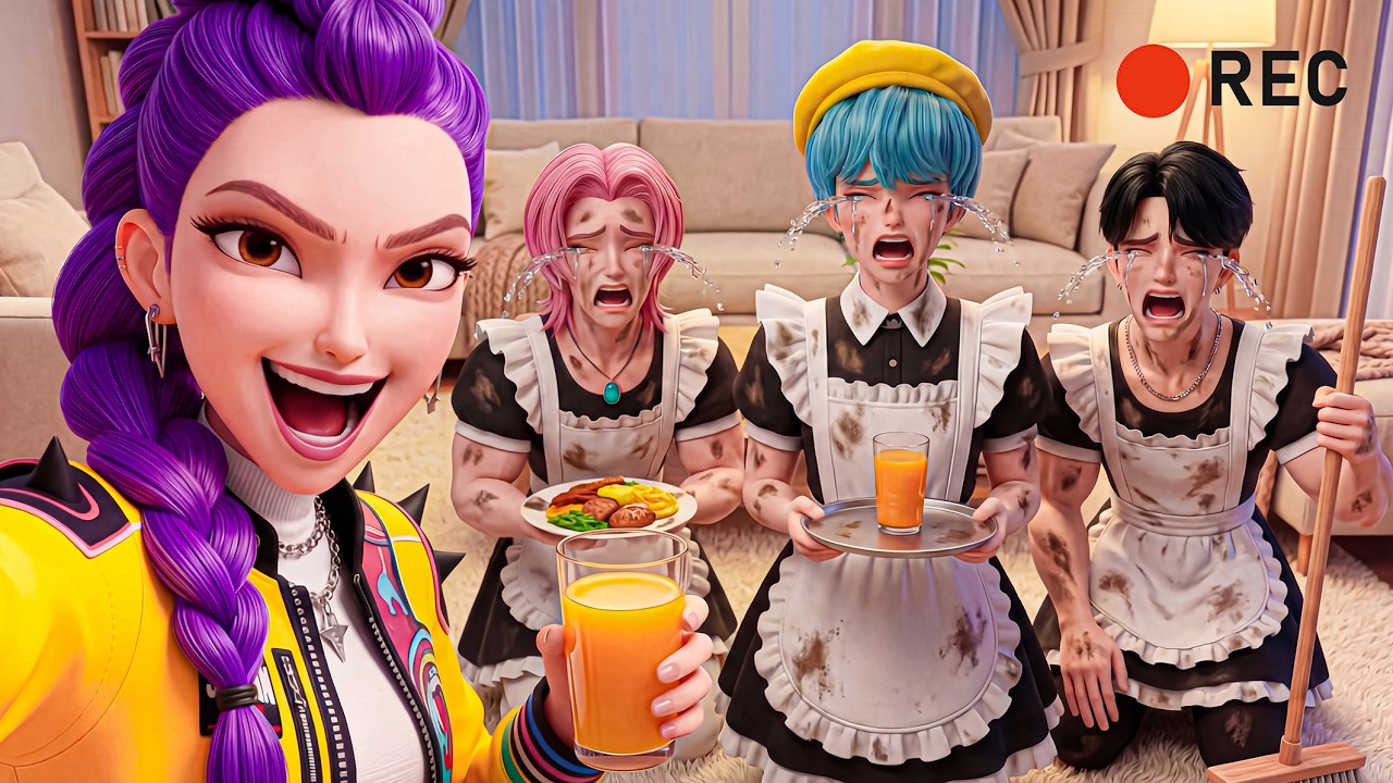 😱 VLOG: WHAT DID RUMI DO TO ZOEY?! Team Punished in Maid Outfits | KPDH
