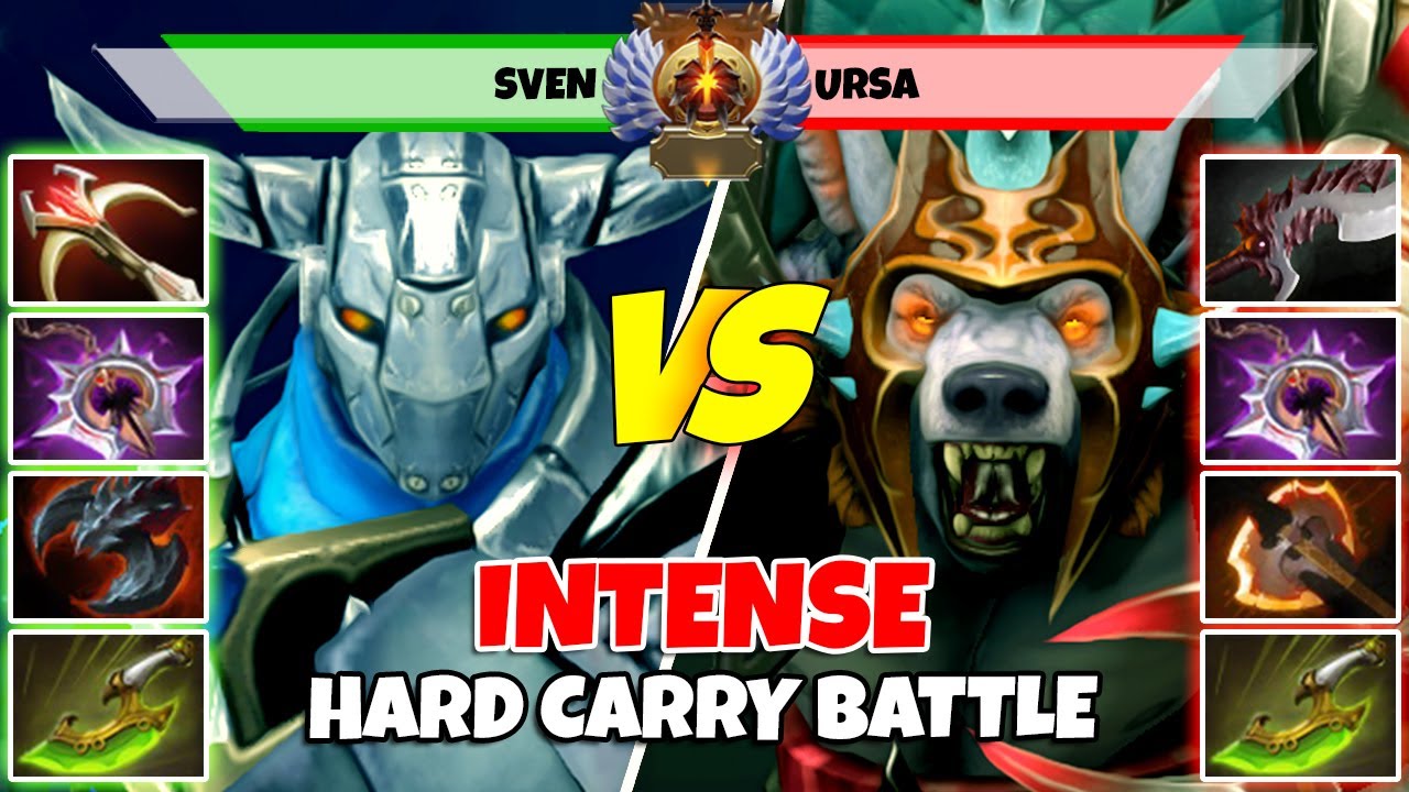 SVEN (Carry) vs URSA (Carry) - Epic Battle Of Immortal Rank Dota 2 Players - Z Dota 2
