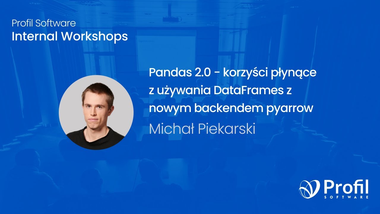 Pandas 2.0 - korzyści płynące z używania DataFrames z nowym backendem pyarrow | Internal Workshops