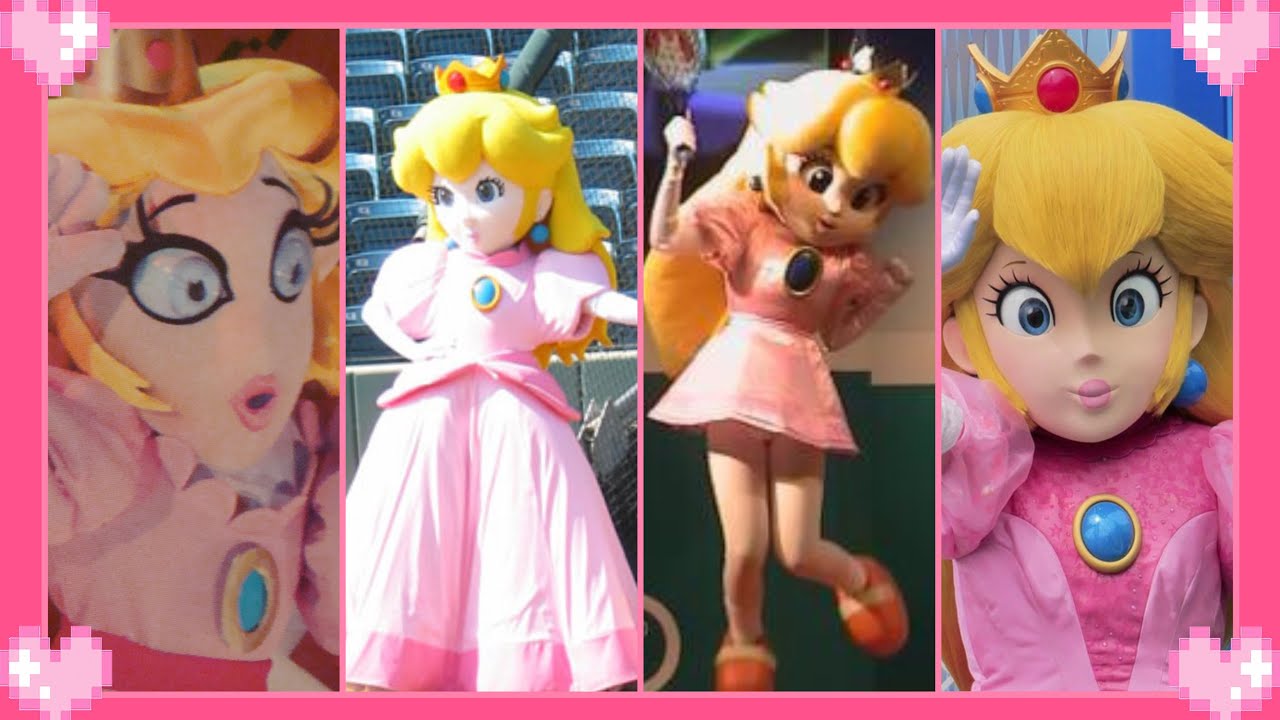 💗 Princess Peach Mascot￼ Evolution 💗