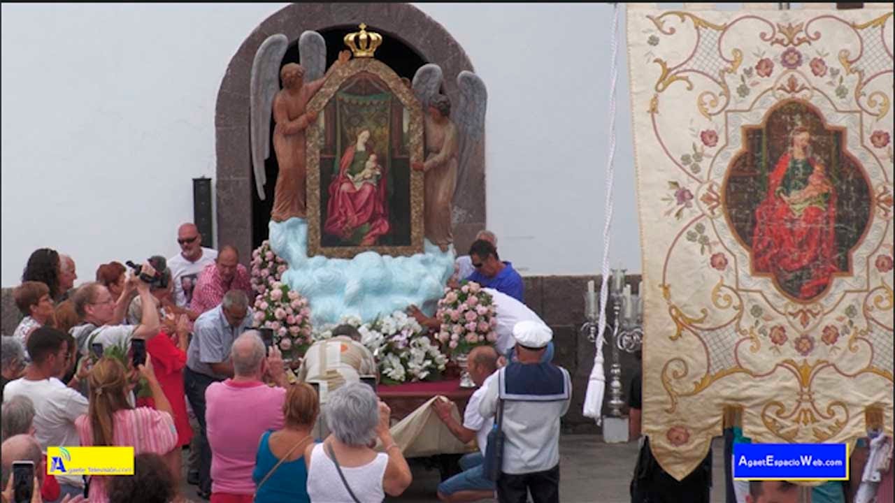 SUBIDA DE LA VIRGEN DE LAS NIEVES DESDE SU ERMITA HASTA EL CASCO DE LA VILLA DE AGAETE - 5-08-2023