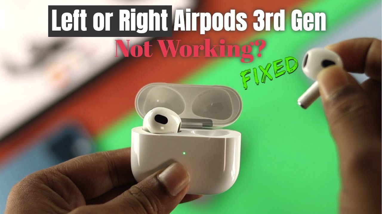 AirPods 3-го поколения: как исправить ошибку, если левый или правый наушник AirPod 3 не работает!