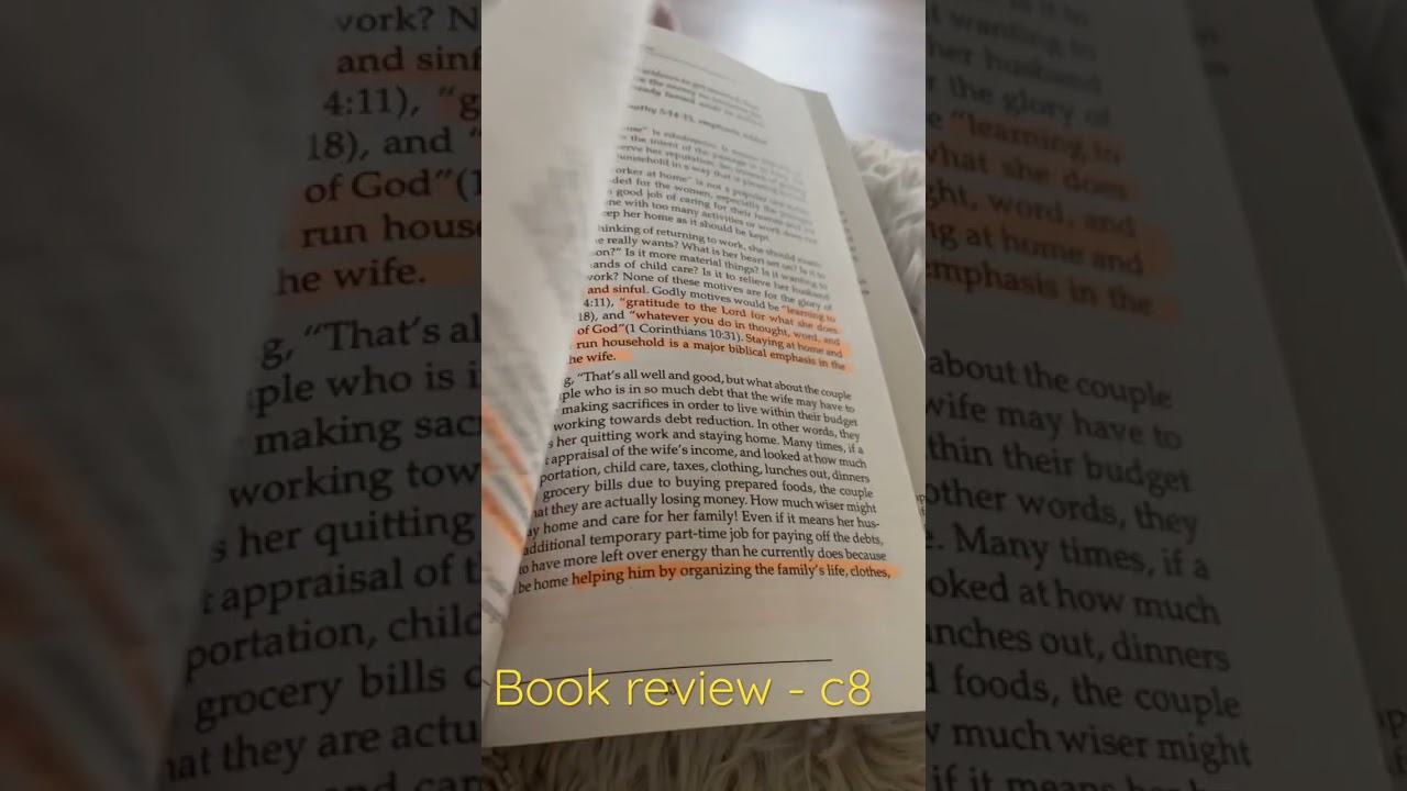 Book Review - The Excellent Wife - chapter 8 #christian #bookreview #excellent #wife