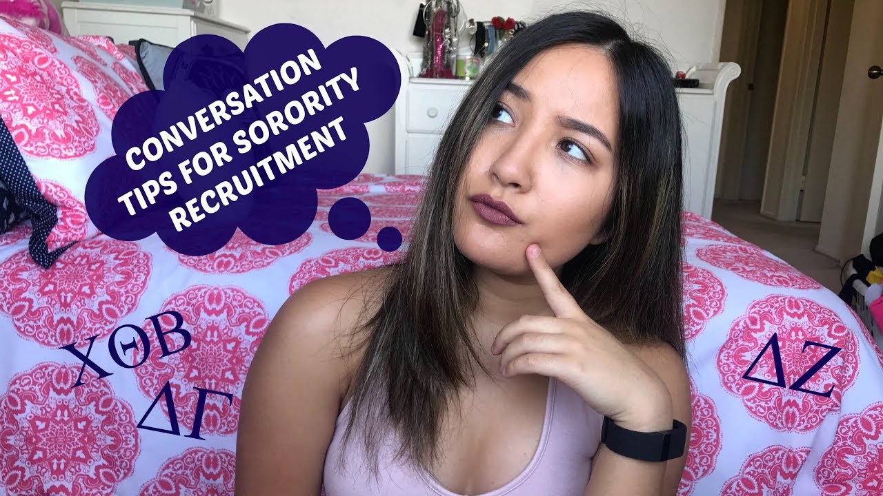 CONVERSATION TIPS FOR SORORITY RECRUITMENT | Rachel Silva
