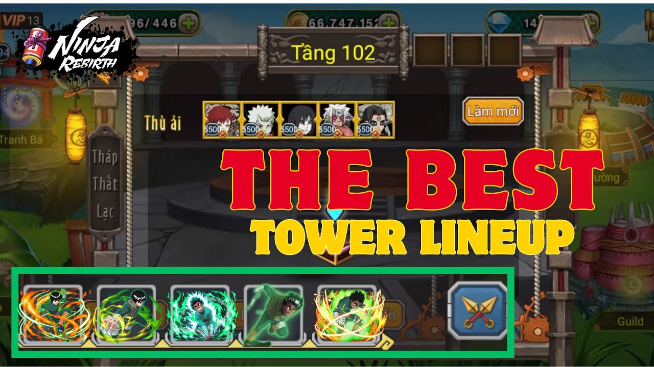 Lineup Mới Đi Tháp SIUUU Đỉnh Và Cháy Hơn FF | Ninja Rebirth Giáo Án
