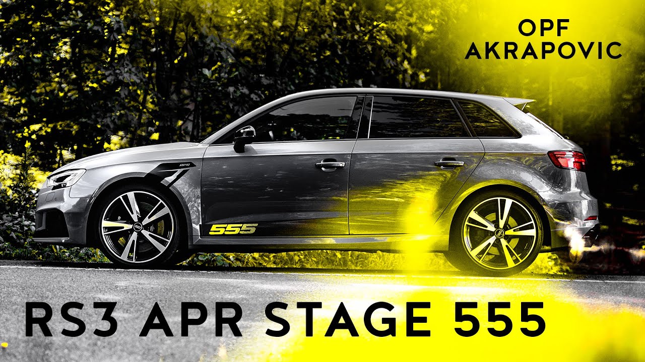 2019 Audi RS3 OPF Serie vs. APR RS3 Stage 555 mit AudiSport/Akrapovic Titanabgasanlage