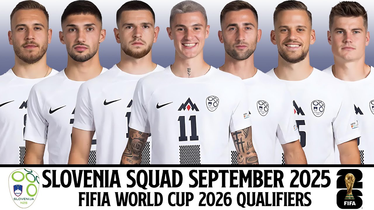 SLOVENIA Official Squad September 2025 | FIFIA World Cup 2026 Qualifiers