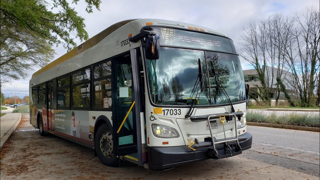MTA MARYLAND: City Link Yellow Full Ride To Mondawmin Metro Station From UMBC 2017 NF XD40 #17033