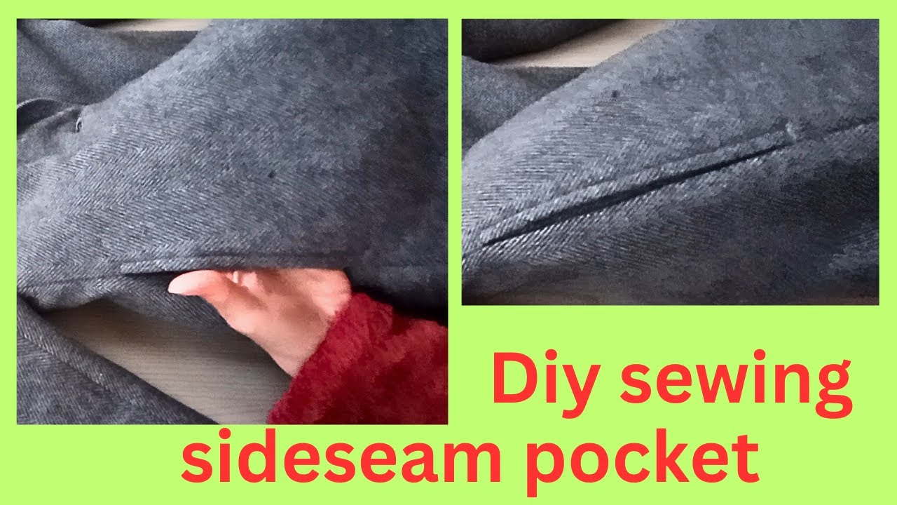 Сшить прямой карман своими руками/ Как сшить боковой карман простым способом.