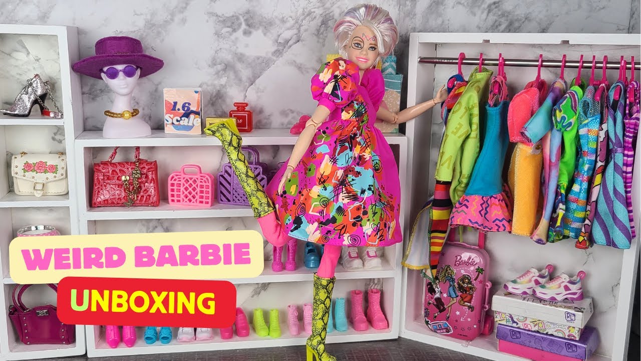 Unboxing Weird Barbie and making a OOAK Weird Barbie