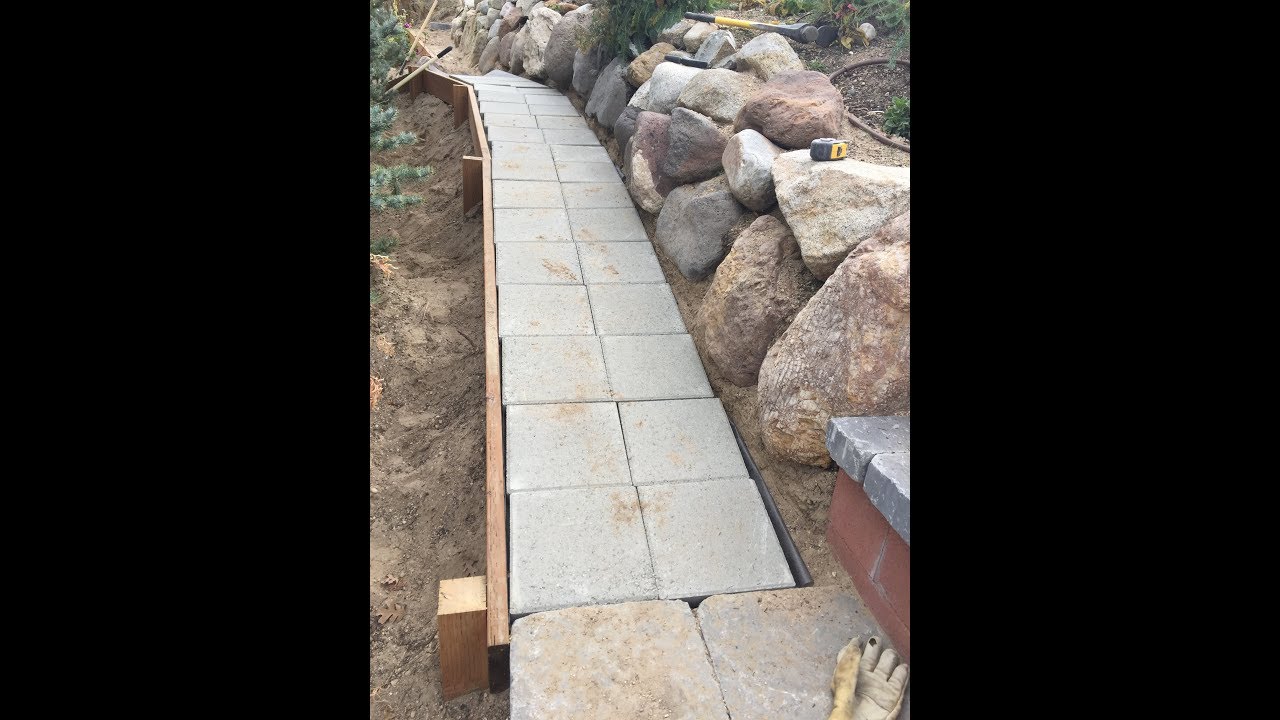 Garden path for a sloped yard