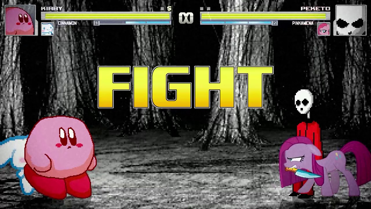 AN Mugen Request #1217: Kirby & Cinnamon VS Peketo & Pinkamena