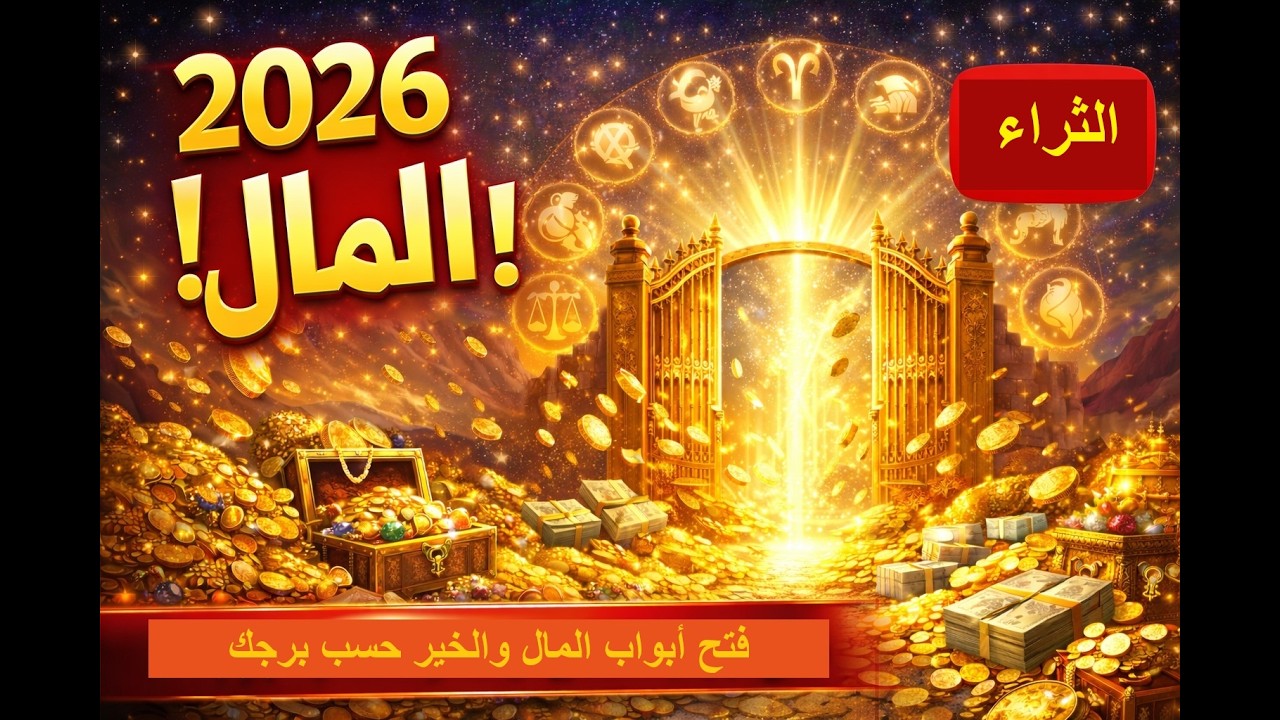 بوابة المال 2026  فتح أبواب المال والخير حسب برجك